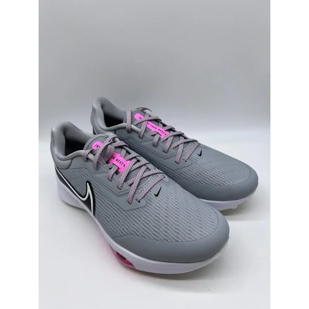 Nike Air Zoom Infinity Tour Next% Gray/Pink Golf Shoes DC5221-060 Men's 10.5 NEW